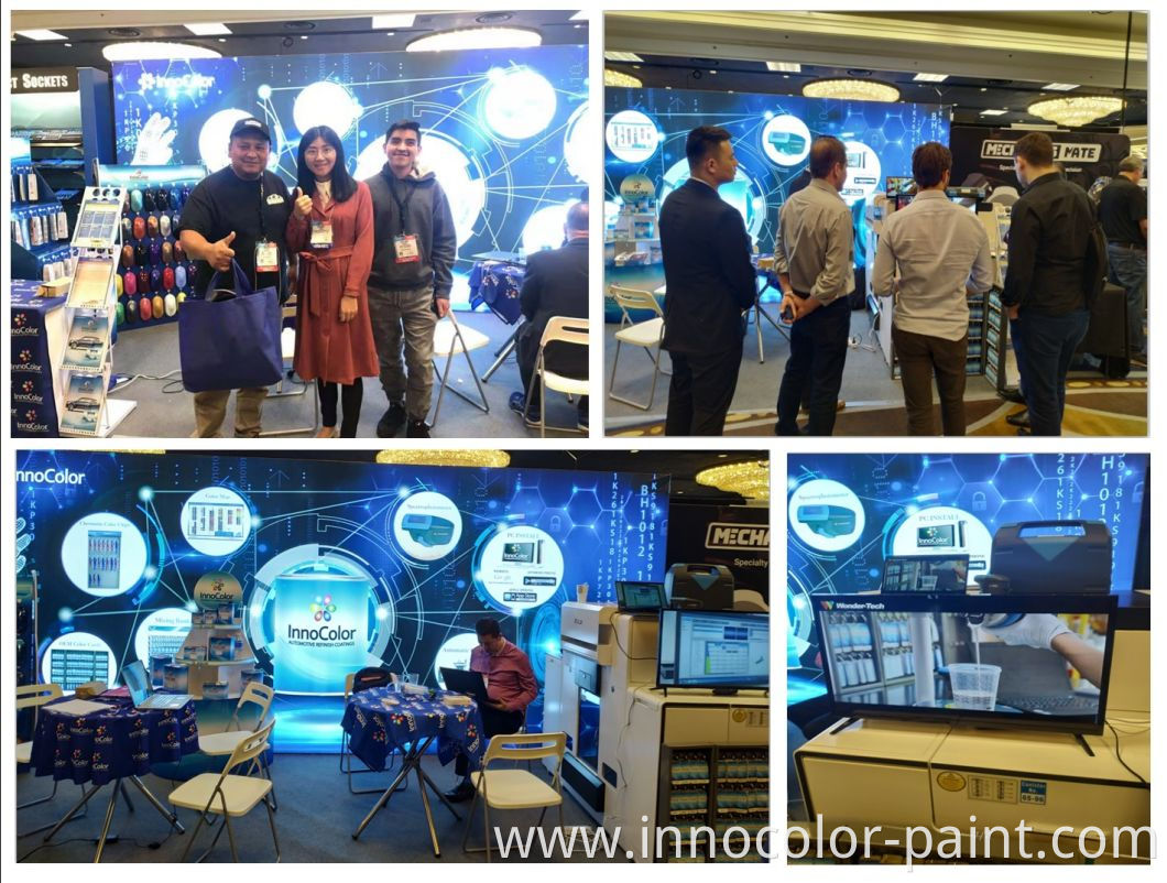 Good Quality Innocolor Brand Car Paint Mixing System 2K Topcoat Solid Colors Car Spray Painting